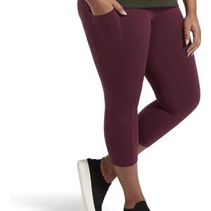 No Nonsense Tech Pocket Capri Leggings Size Medium (8-10) waist 29-30 NWT